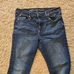 American Eagle Outfitters High Rise Dark Blue Jeans